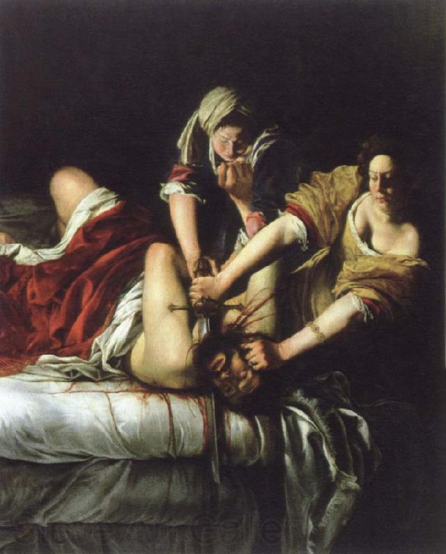 Artemisia  Gentileschi judith beheading holofernes Spain oil painting art